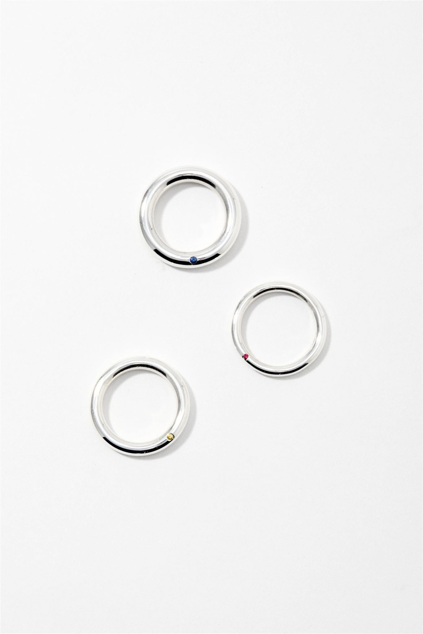 full circle ring no. 3 X STONE