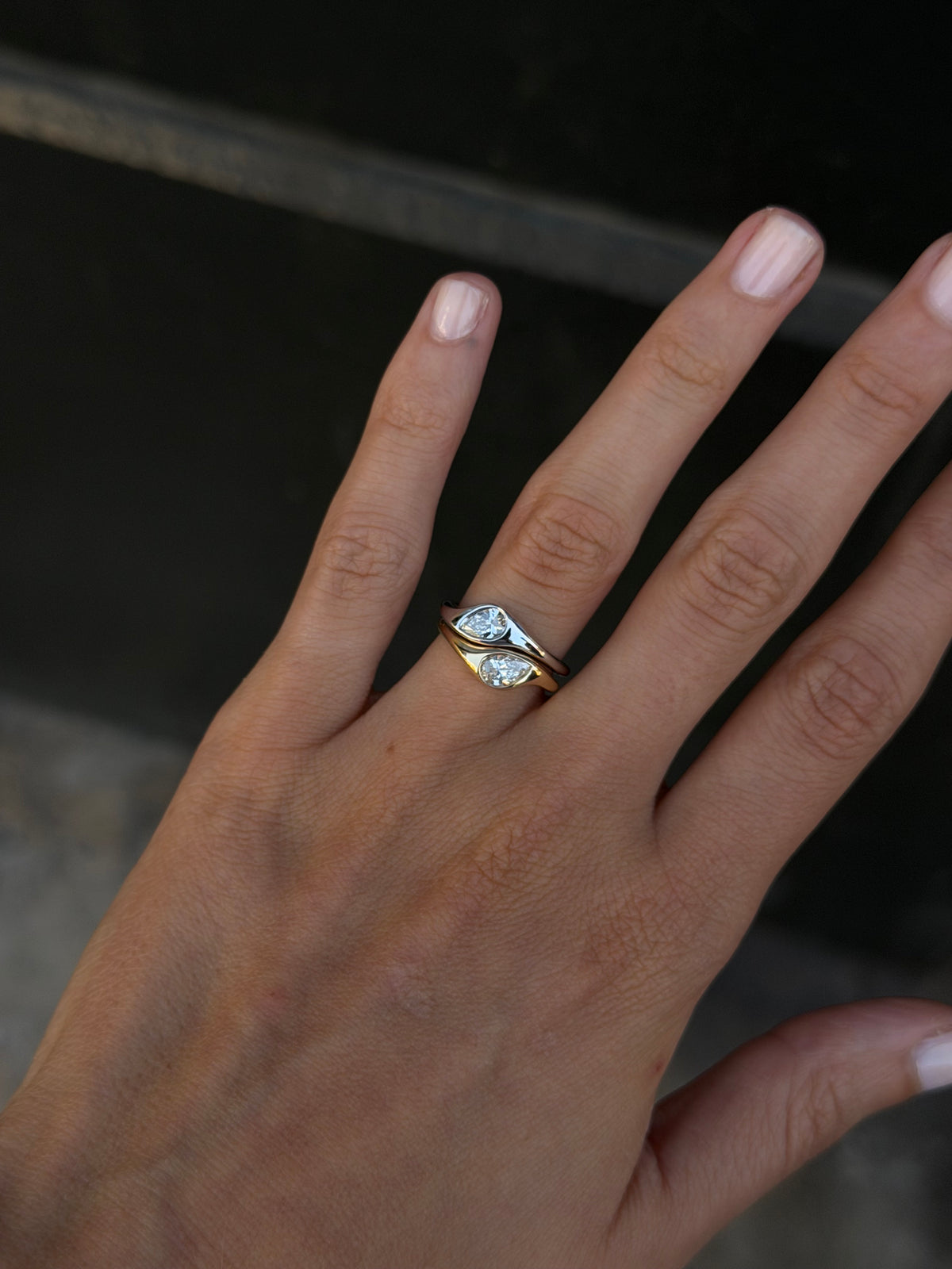 Pear Pinky Ring
