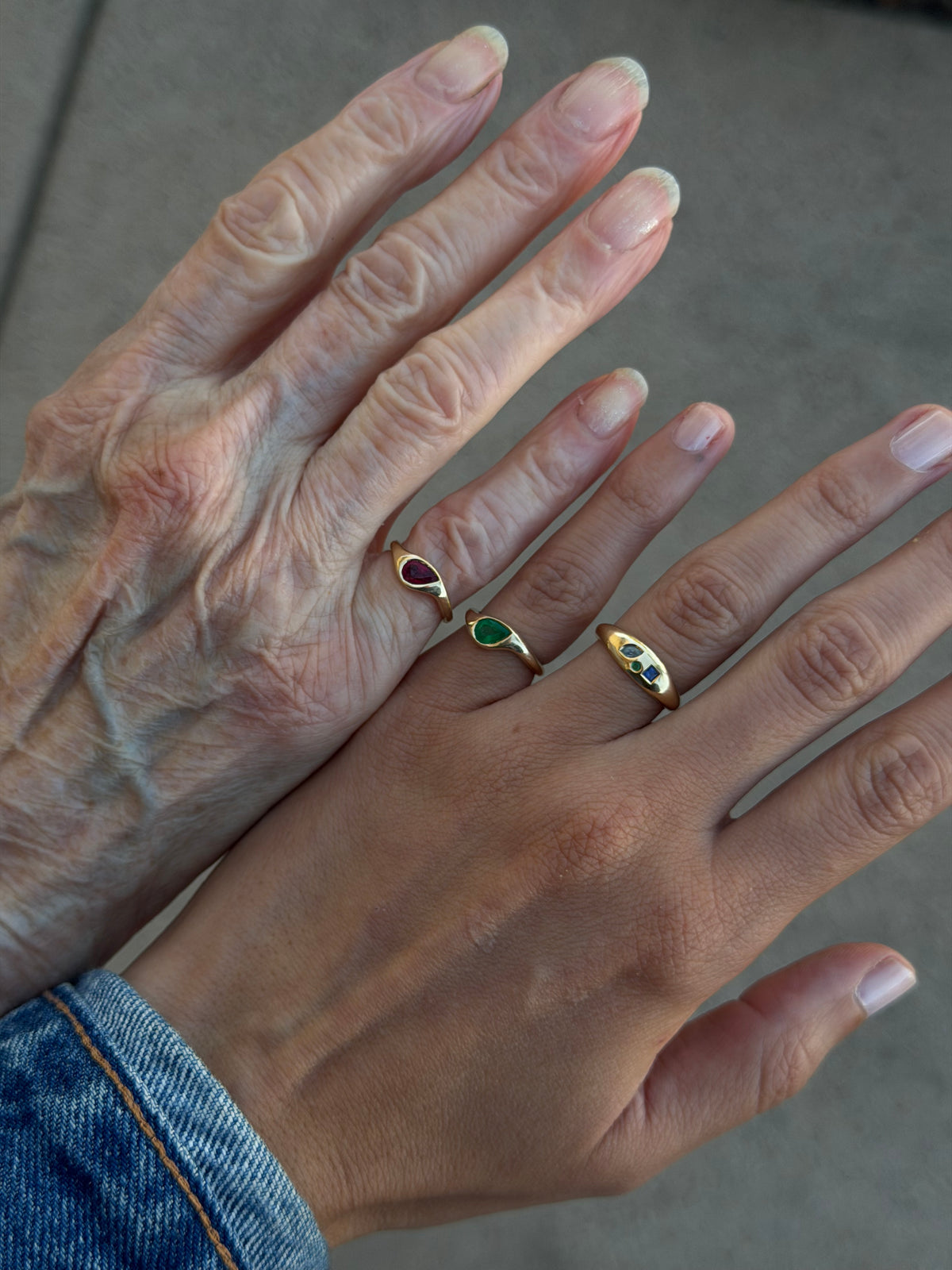 Pear Pinky Ring