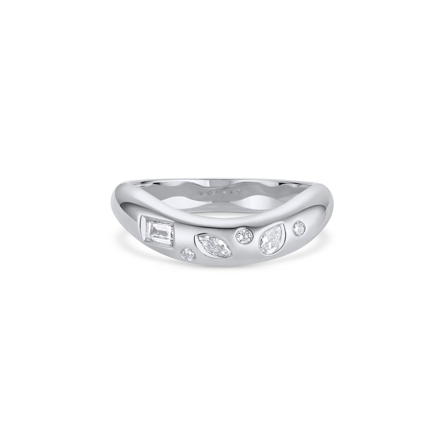 curve ring 01 x SCATTERED STONES