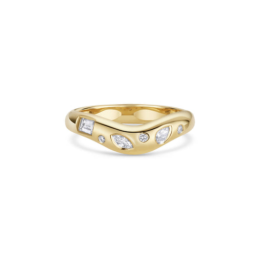 curve ring 02 x SCATTERED STONES