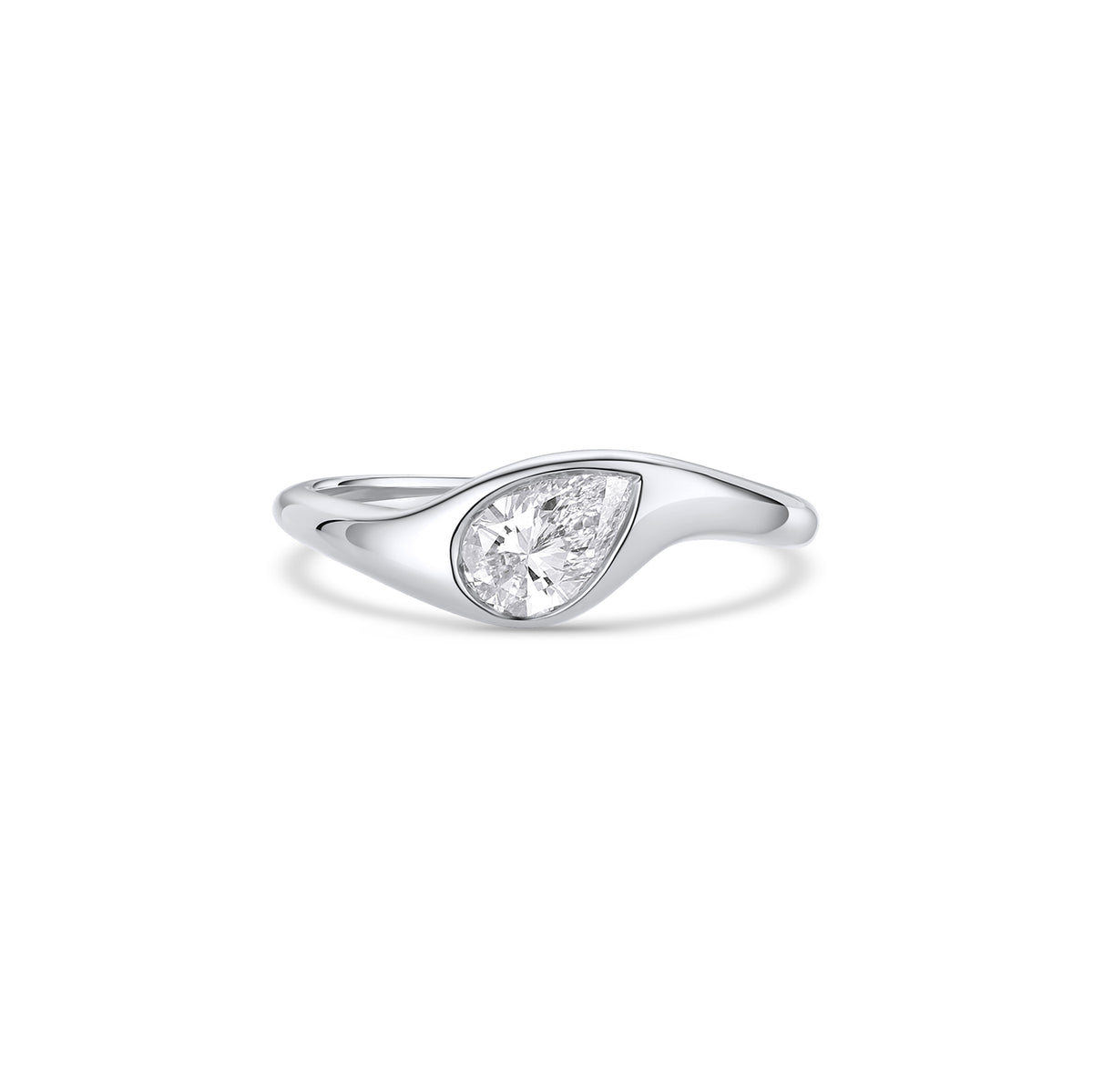 Pear Pinky Ring