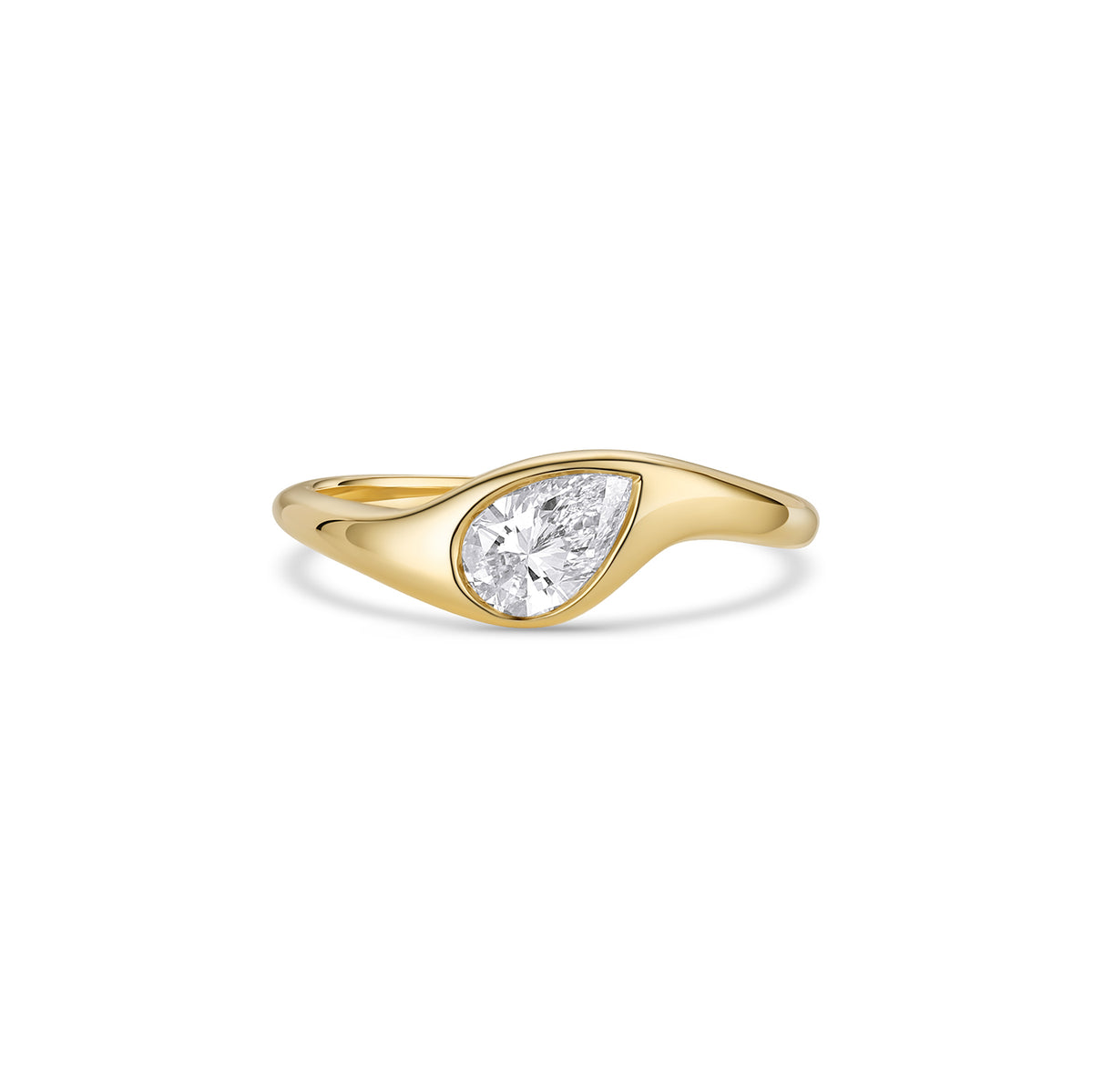 Pear Pinky Ring