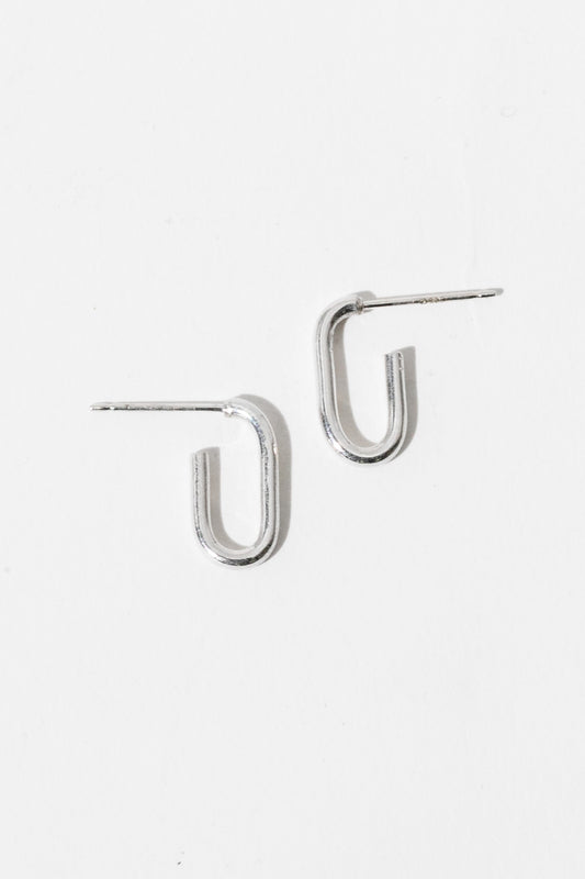 oval link earrings