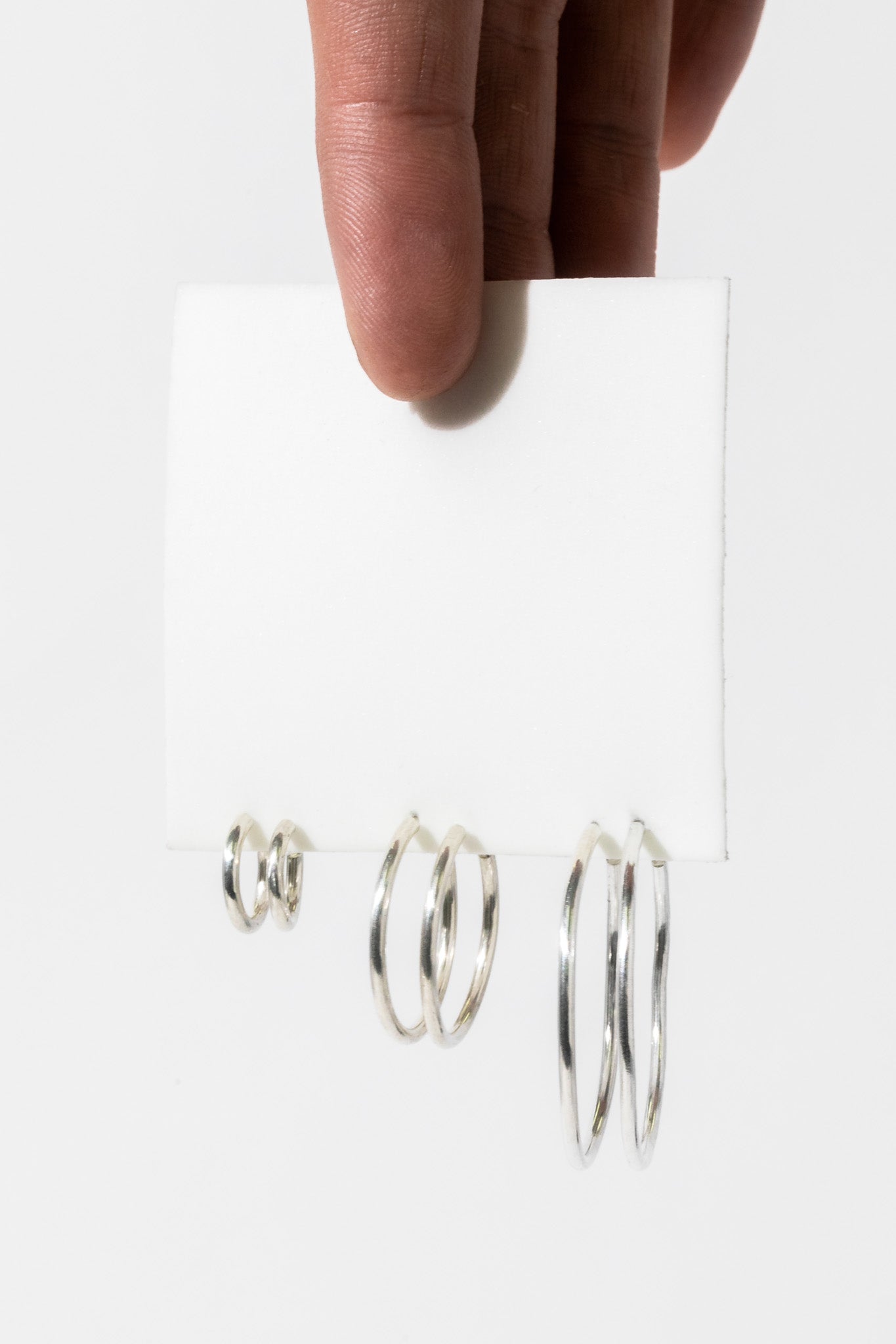 simple hoop earrings