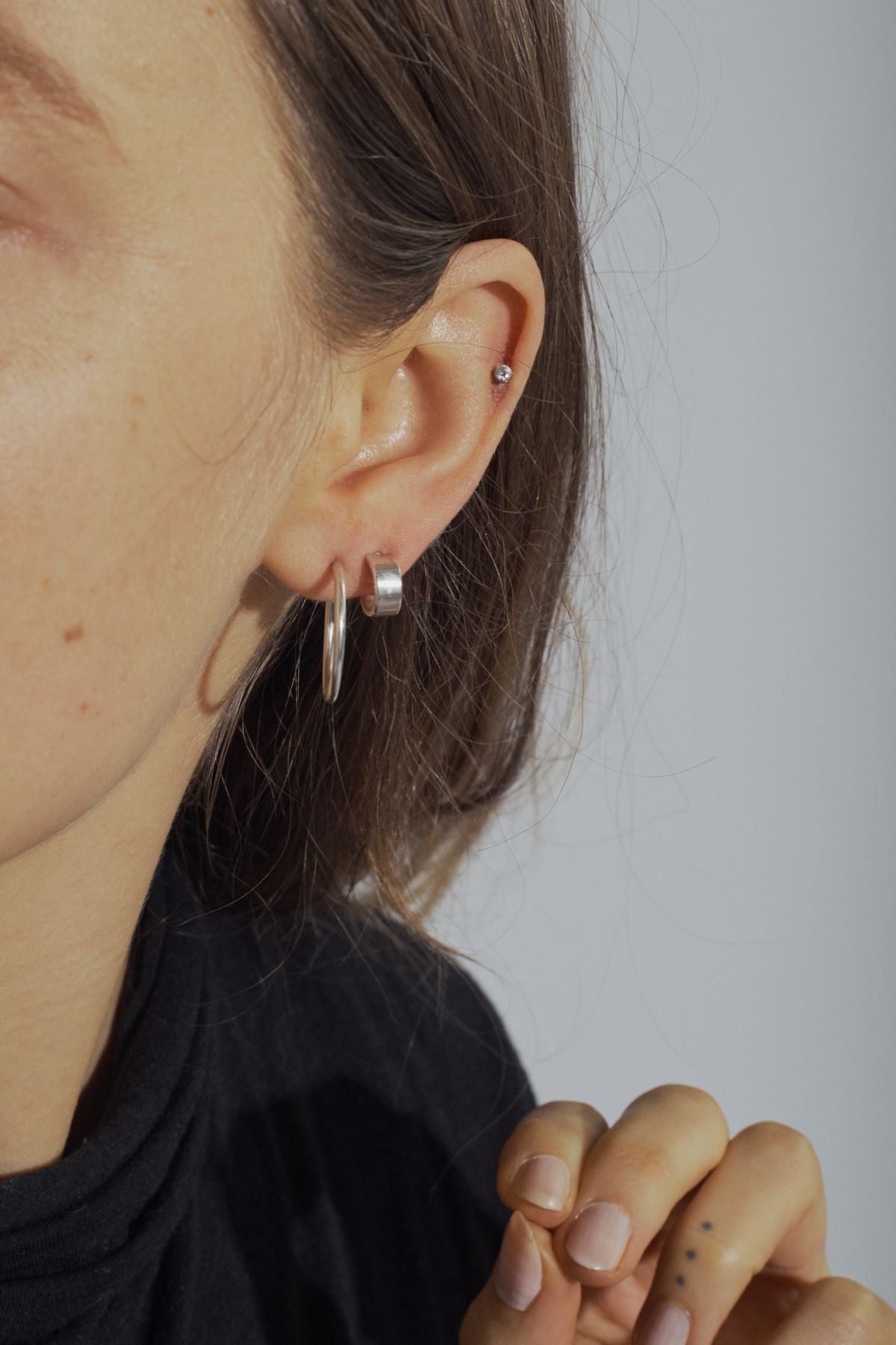 simple hoop earrings